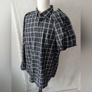 Pendleton Virgin Wool Blue Red Plaid Dress Shirt Button Down